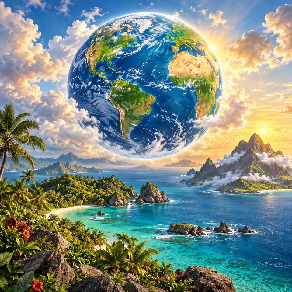 Illustration for the course “Continents and Islands”