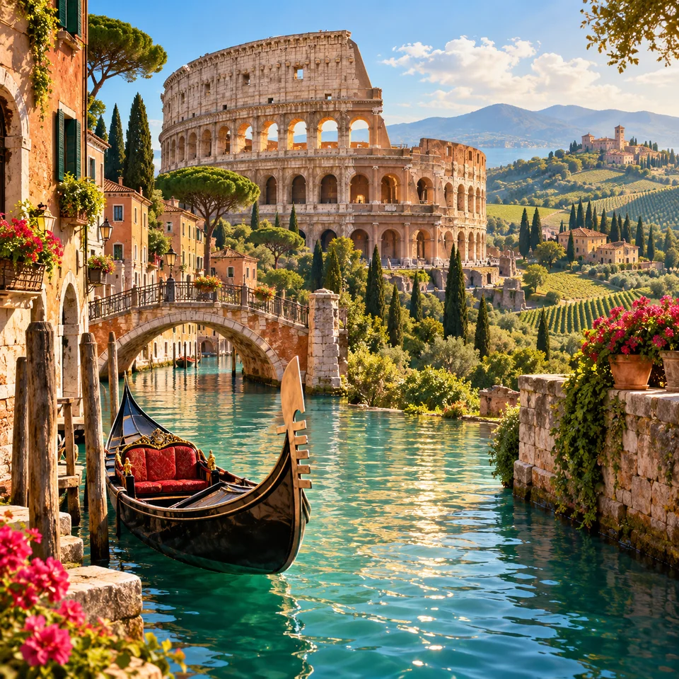 Illustration for the course “Italy”