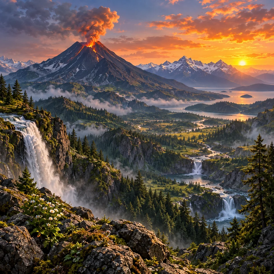 Illustration for the course “Mountains and Volcanoes”
